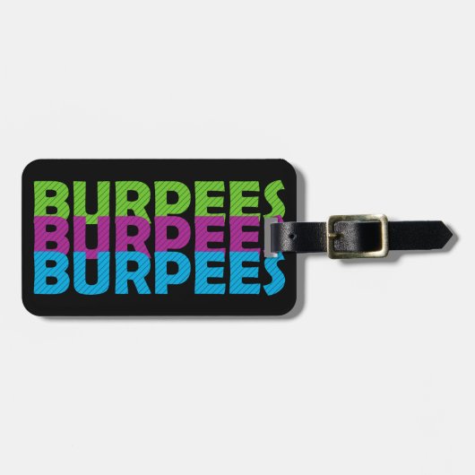 Burpees ラゲッジタグ (正面横)