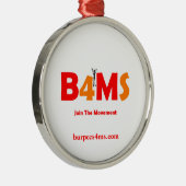 Burpees 4匹のMSのオーナメント メタルオーナメント (右)