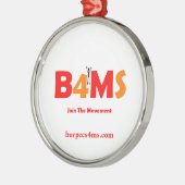 Burpees 4匹のMSのオーナメント メタルオーナメント (左)