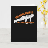 Burpees Sports Funny Hatred Exhausting Fitness カード (黄色い花)