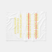 Burr Shot First Hamilton Shot First Funny フリースブランケット (正面(横))