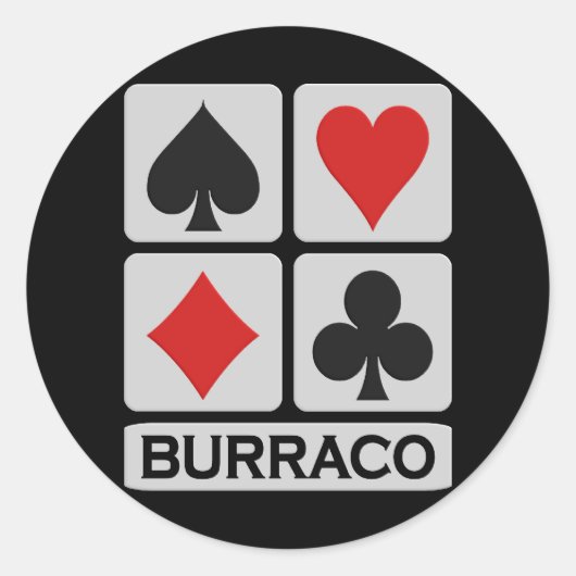 Burracoスタンプ ラウンドシール (正面)