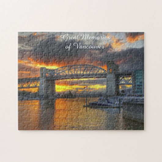 Burrard Street Bridge Vancouver. Jigsaw Puzzle ジグソーパズル (横)