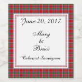 Burrellスコティッ結婚トのワインラベル ワインラベル (シングルラベル)