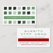 BURRITOのお客様の評価モダン(正方形) ロイヤリティカード (正面/裏面)