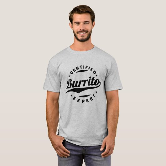 Burrito認定専門家 Tシャツ (正面フル)