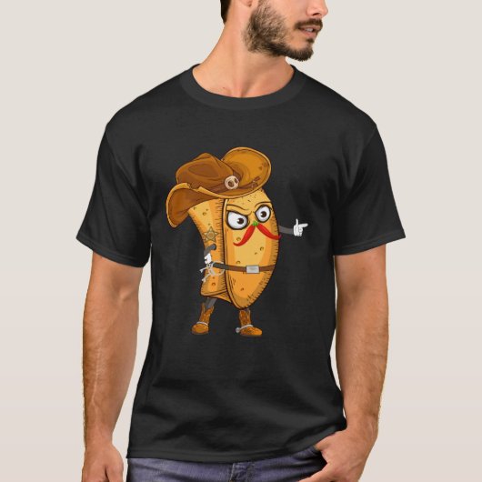 Burrito Cop  Mexican Food  Tacos Day 5 de Mayo Tシャツ (正面)