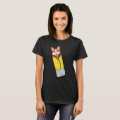 Burrito Corgi犬かわいいタコチンコデマヨ犬ママ Tシャツ (正面フル)