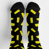 Burrito, Fajitas, Enchiladas Fun Tortilla Pattern ソックス (上部)