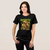 burrito is my love トライブレンドＴシャツ (正面全面)