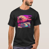 Burritos Synthwave 80s Retrowave Aesthetic Tシャツ (正面)