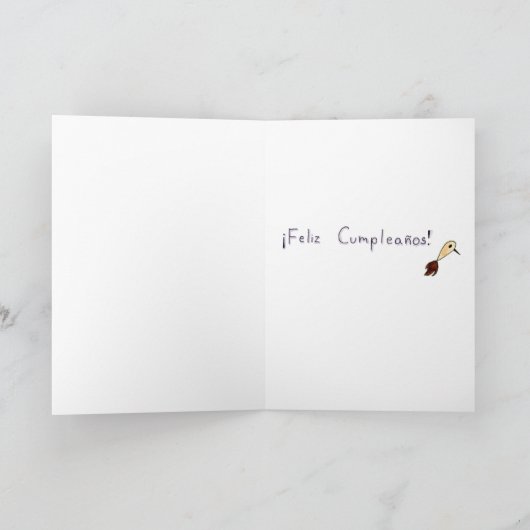 Burro Tarjeta de Cumpleanoss カード (内部)