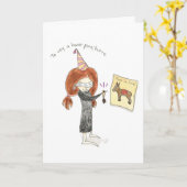 Burro Tarjeta de Cumpleanoss カード (黄色い花)