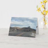 burros on route 66 greeting card (blank inside) カード (黄色い花)