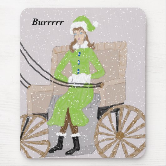 Burrrrマウスパッド手書き マウスパッド (正面)
