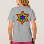 Burst™の明るい男の子のフリースのジッパーのフード付きスウェットシャツ (裏面)