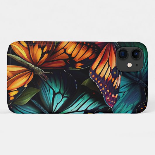  Burst–Butterflies in Motion Case-Mate iPhoneケース (裏面(横))
