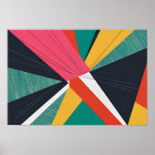 Burst of Balance：角度色の抽象化 ポスター (正面)