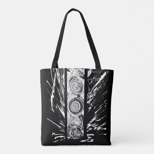 Burst of Chaos/dark colors トートバッグ (裏面)