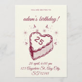 Burst of Fun – Editable Birthday Party Invitation  招待状 (正面)