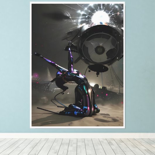 Burst of Joy キャンバスプリント (インサイチュ (ウッドフロア))