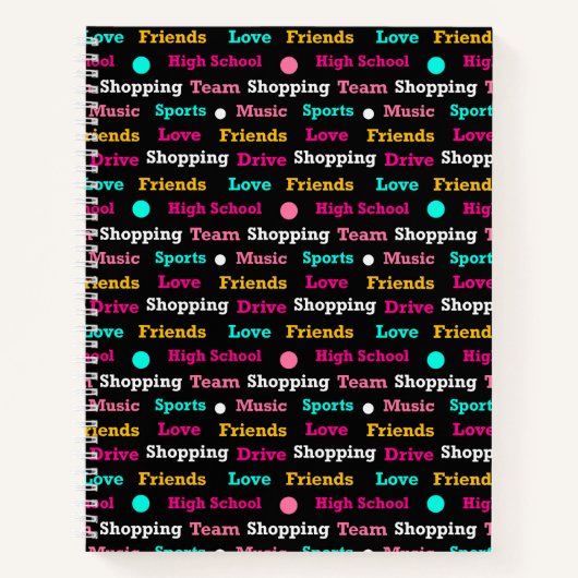 Burst of Personality in Every Sip ノートブック (正面)