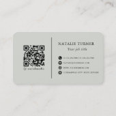 ©Bursting Joy/ Embossed-Like Floral Design 名刺 (裏面)