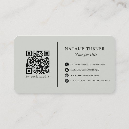 ©Bursting Joy/ Embossed-Like Floral Design 名刺 (裏面)