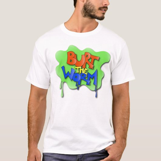 Burtみみずの元のデザイン Tシャツ (正面)