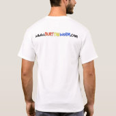 Burtみみずの元のデザイン Tシャツ (裏面)