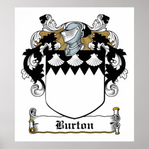 Burtonの家紋 ポスター
