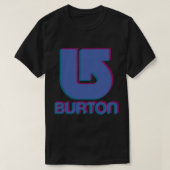 Burton Snowboards Logo 3D Sticker Tシャツ (デザイン正面)