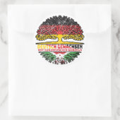 Burundi Burundisch Deutschland Baum Wurzel ラウンドシール (バッグ)