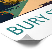 Bury S Edmunds Travel Print Wall Art Bury S Edmund ポスター (角)