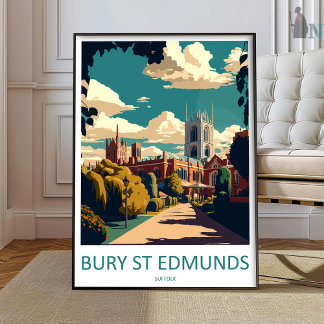 Bury S Edmunds Travel Print Wall Art Bury S Edmund ポスター