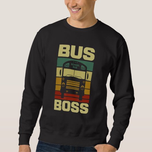 Bus Boss School Bus Driver スウェットシャツ (正面)