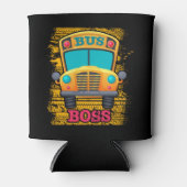 Bus Boss - School Bus Driver Appreciation 缶クーラー (正面)
