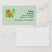 Bus. Card - Three Dimensional Daisies 名刺 (正面/裏面)