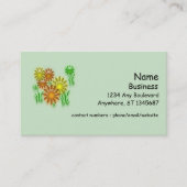 Bus. Card - Three Dimensional Daisies 名刺 (正面)