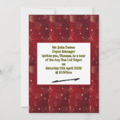 Bus Depot Tour Invitation Personalized 招待状 (裏面)