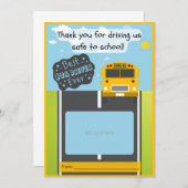 Bus driver gift card holder thank you card サンキューカード (正面/裏面)