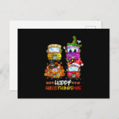Bus Driver Happy HalloThanksMas Thanksgiving Chris ポストカード (正面/裏面)