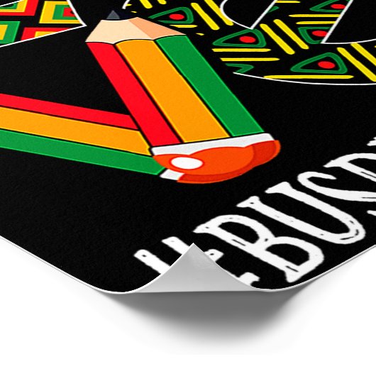 Bus Driver Love Map African American Black History ポスター (角)