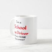 bus driver, school コーヒーマグカップ (正面左)