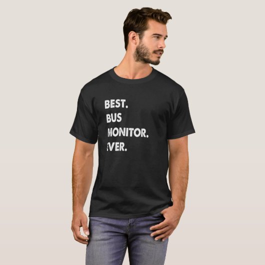 Bus Monitor Profession Best Bus Monitor Ever Tシャツ (正面フル)