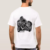 Busaのドラッグのバイクのstreetbikeのオートバイのamaの競争 Tシャツ (裏面)