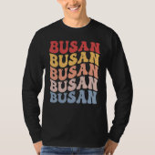 Busan City Groovy Retro Tシャツ (正面)