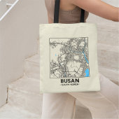Busan, South Korea City Map Tote Bag トートバッグ