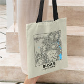 Busan, South Korea City Map Tote Bag トートバッグ