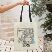 Busan, South Korea City Map Tote Bag トートバッグ